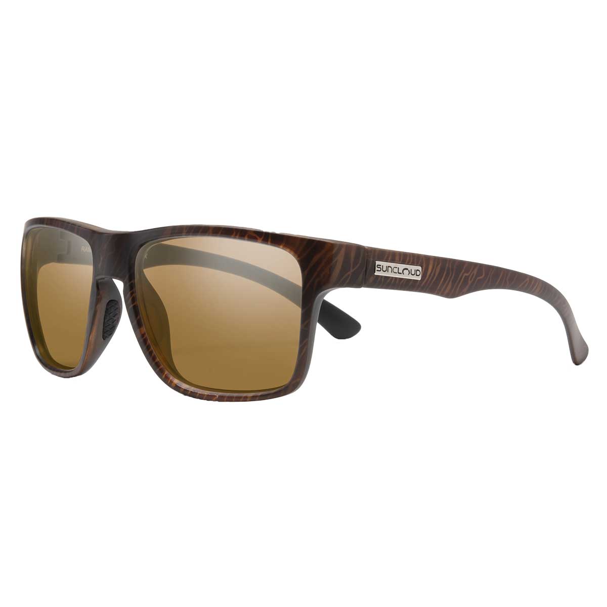 Suncloud Rambler Sunglasses Polarized in Blackened Tortoise with Brown